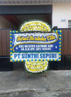 Papan Bunga Duka di Setu